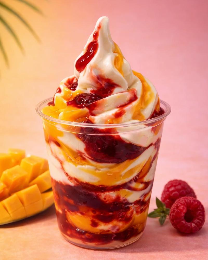Fruit swirl soft serve